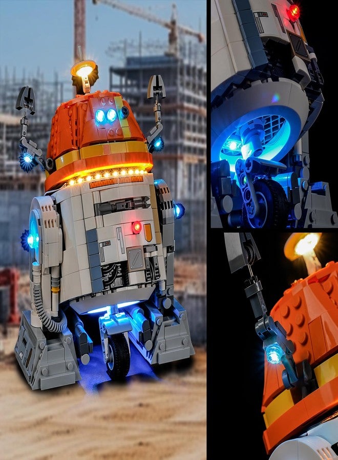 Vaodest مصباح ليد Vaodest لنموذج مكعبات روبوت Astromech من ليغو 75416 (C1-10P)، متوافق مع النموذج 75416 (مصباح ليد فقط، وليس مجموعة مكعبات البناء). - Image 4